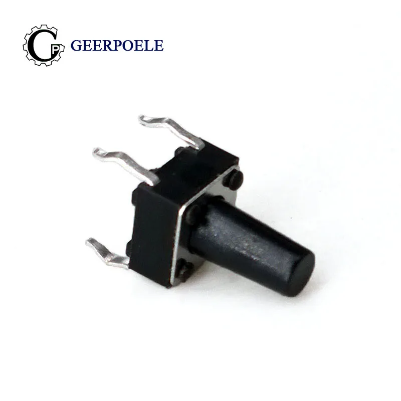 

Environmental protection 100pcs/lot 6*6*10mm Interruptor 4 PIN Micro Switch Tactile Tact Direct Patch Self-Reset Interruptor