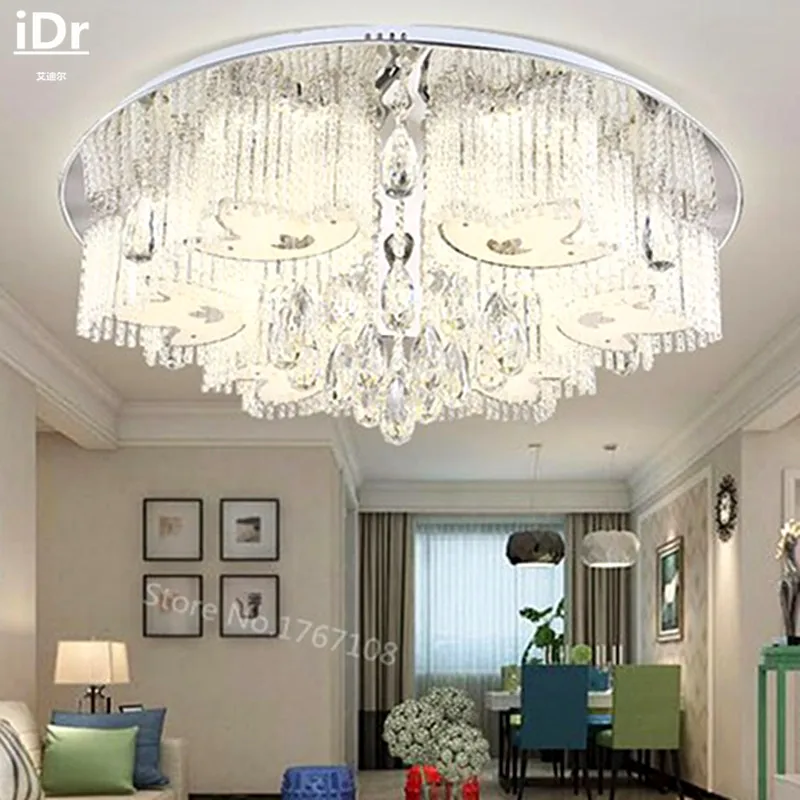

Low-voltage lights flat crystal lamp bedroom lamp living room lights dimming crystal Promise Ceiling Lights Rmy-063