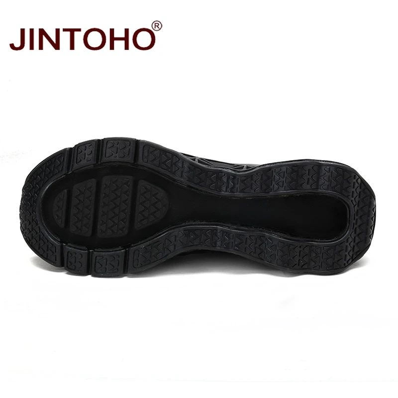 JINTOHO/Высококачественная Мужская Спортивная обувь; дышащая Спортивная обувь для мужчин; недорогие мужские кроссовки; черные мужские кроссовки; прогулочная обувь