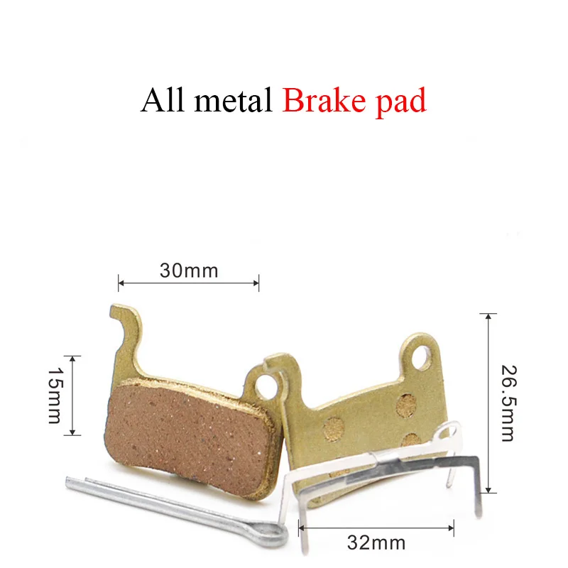 1 пара MTB велосипед Велоспорт Дисковые Тормозные Колодки Полу-металлические колодки 26,5*32 мм для Shimano Avid HAYES TEKTRO ALS88