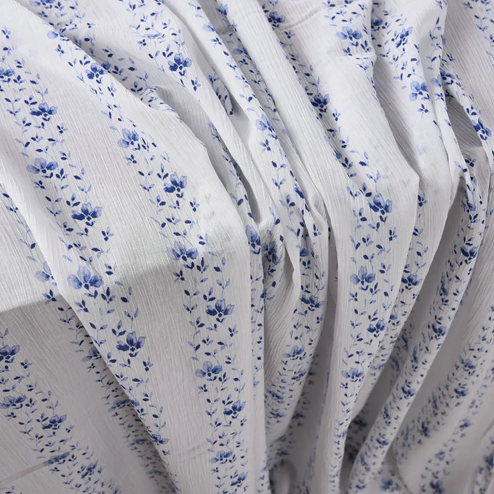 Buy Free Shipping Crushed Silk Cotton Fabric For Dress