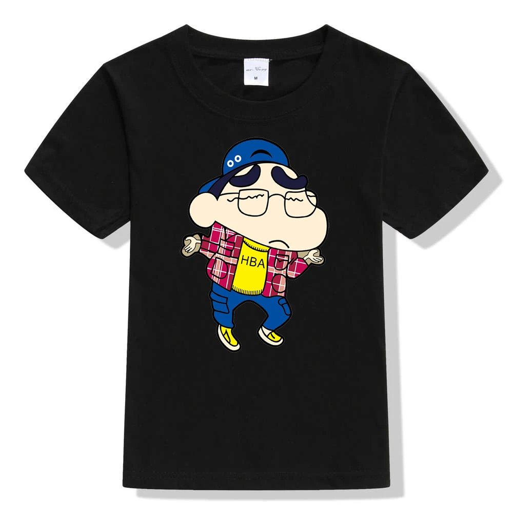 

Manga Crayon Shin-chan T-shirt Children Boy Girl Summer Style T Shirt Kids Unisex Casual Tops Tees Baby Toddler Clothes Hip Hop