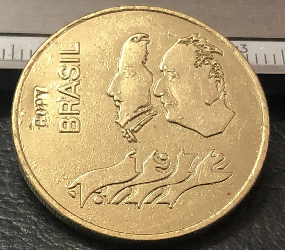 

1972 Brazil 22K Gold Plated Copy Coin