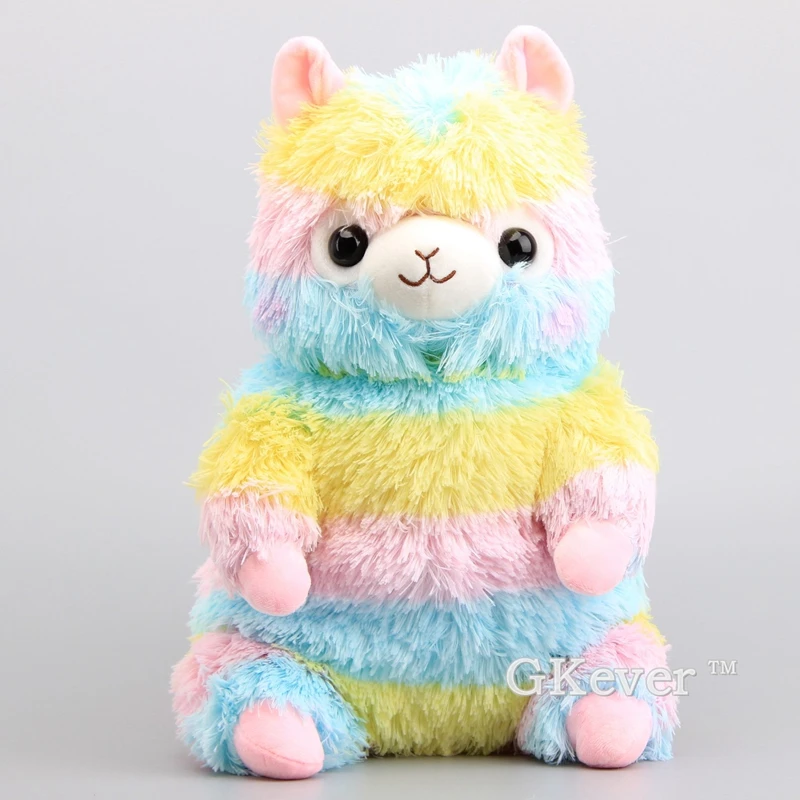

Anime Rainbow Alpaca Kawaii Plush Backpack Colorful Arpakass Peluche Dolls 16" 40 CM Children Birthday Gift