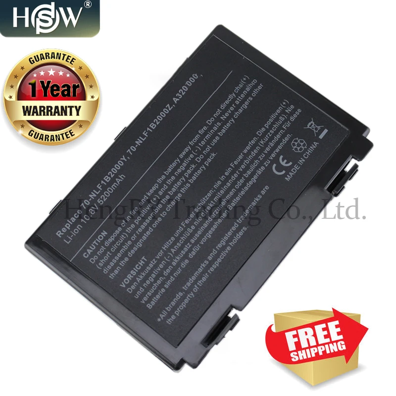4400mAh аккумулятор для ноутбука Asus A32 F52 F82 K40 K40in K50 K50in k50ij K50ab K51 K60 K61 K70 P81 X5A X5E X70