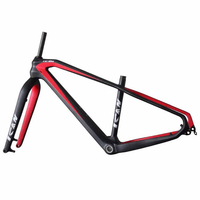 Buy 26er carbon fat bike frame 197mm rear space fat