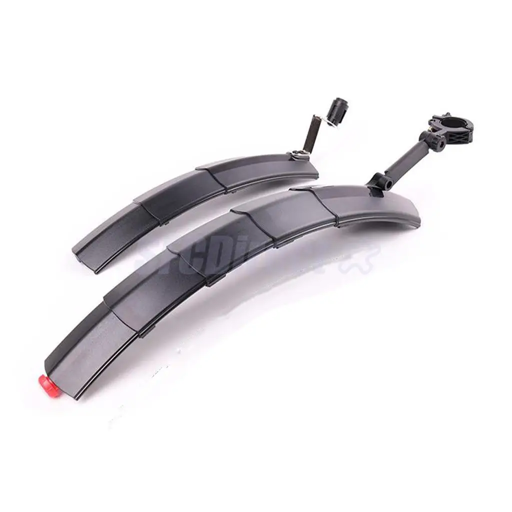 

Foldable Bike Bicycle Mudguards Front + Rear Fender Set Road Mountain Cycling Mud Guards with Tail Light