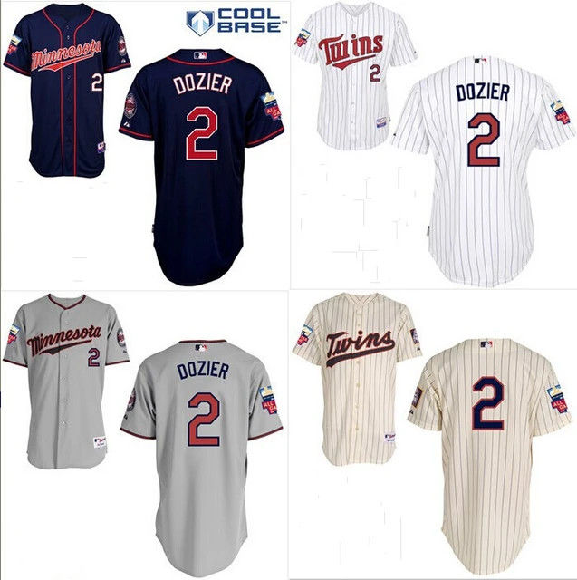 Cheap Authentic Minnesota Twins 2# Brian Dozier jersey/shirt white