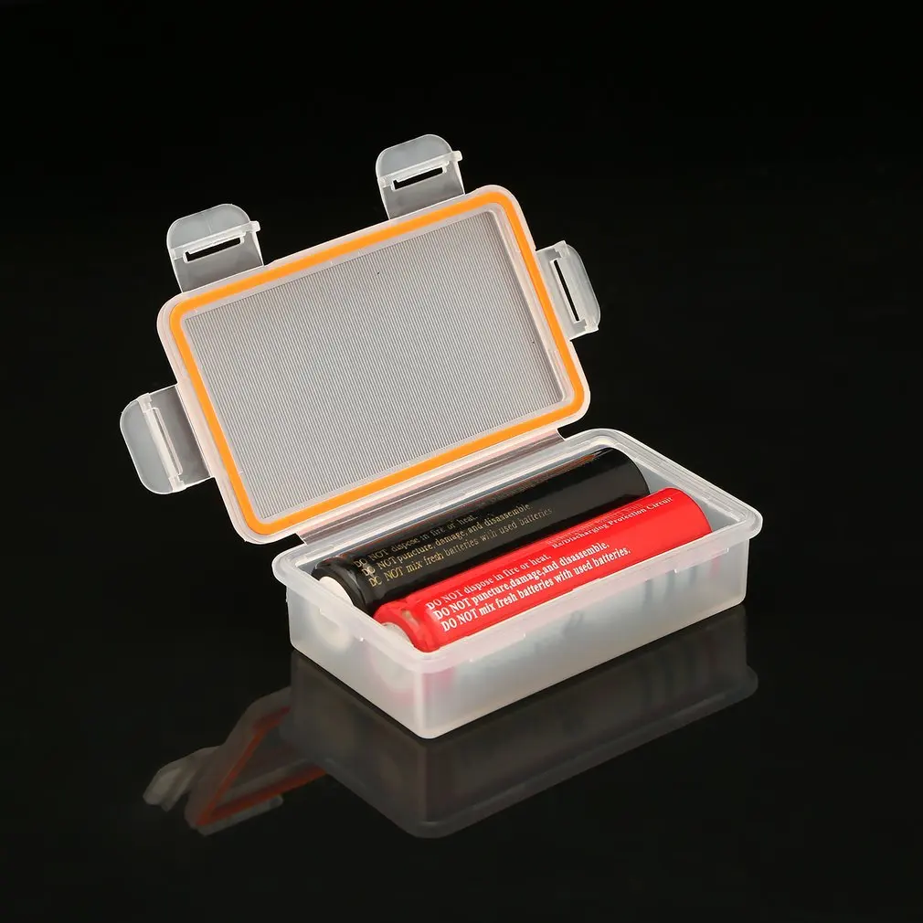 

1pcs Soshine 18650 Transparent Battery Holder Case Box 2x18650 Battery Waterproof Storage Case Hard Plastic Protective Case