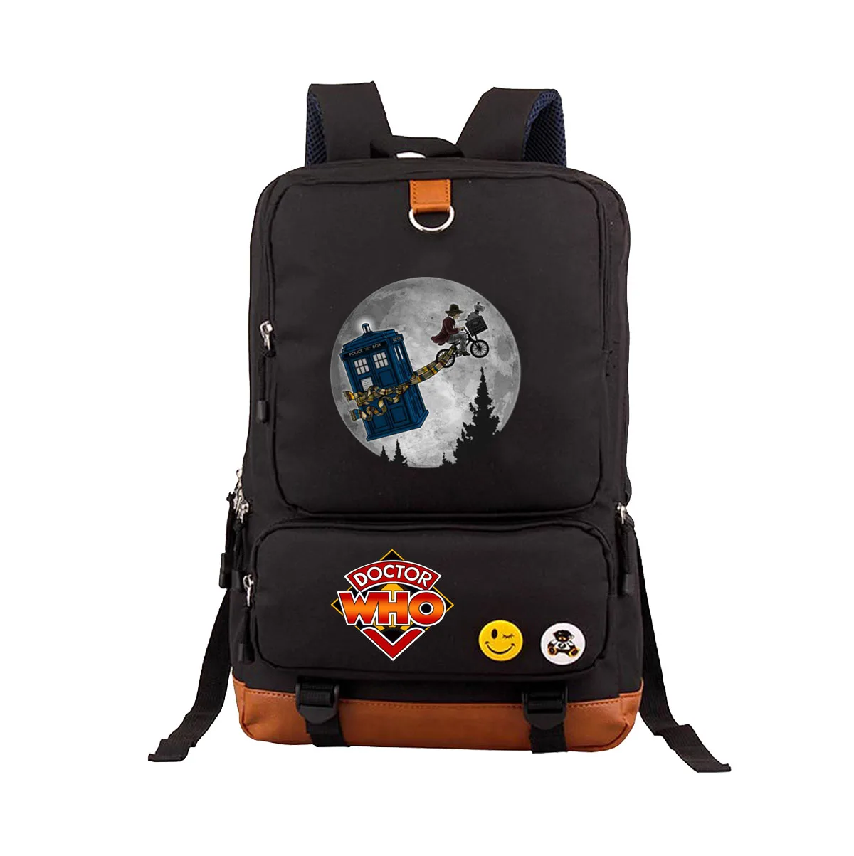 

TV Doctor Who Backpack student School boy Girl shoulder bag Travel Packsack Unisex Canvas backpack Knapsack