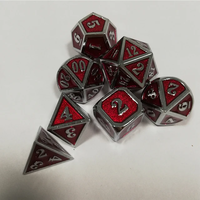 2019 Factory Dnd Metal Dice Set Rpg Polyhedral Dungeons and Dragons