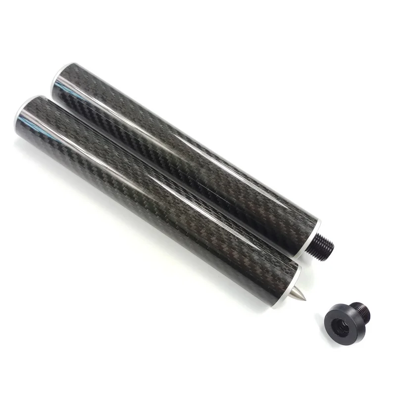 

2019 latest Black carbon Billiards Pool cue extensions for Uni-Loc cues 8inch Fast Joint cue extenders Billiards acccessories