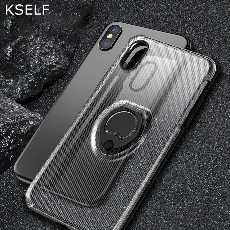 

KSELF Luxury Case For Apple iPhone 7 Case X 8 6 6S Plus Kickstand with Ring Cover Shockproof Cases For iPhone X Case 8 7 6 Coque