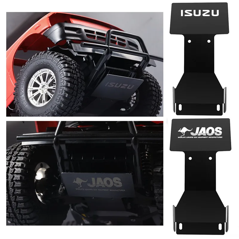 Stainless Steel Chassis Armor Protection Skid Plate for 1/10 RC Crawler