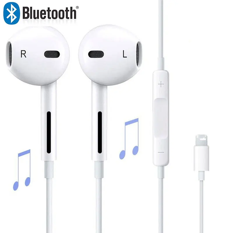 Lighting port Bluetooth наушники в ухо для i Phone X XR XS Max 8 7 с микрофоном ушной телефон|Наушники