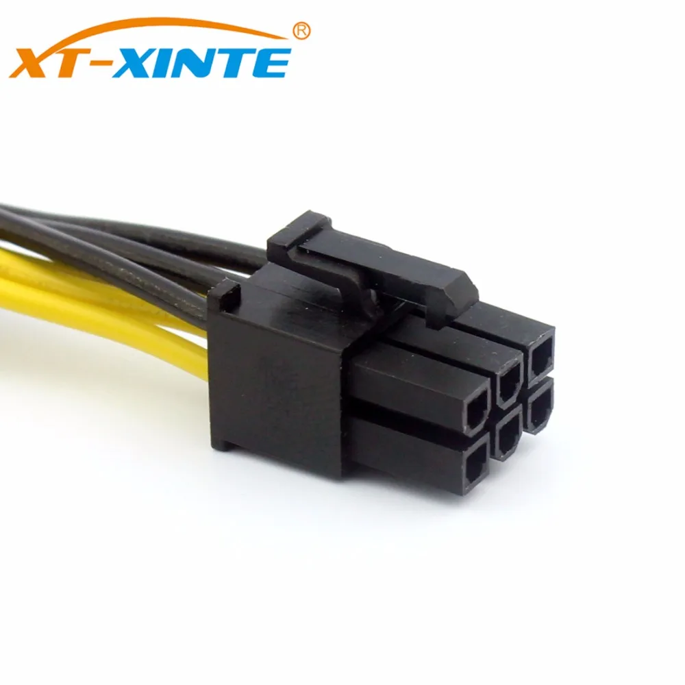 5pcs PCIE 6Pin to 6Pin Power Supply Cable Extension Adapter 6Pin Extender Miner Cable Male to Male Wire Cord 20cm for PC Mining
