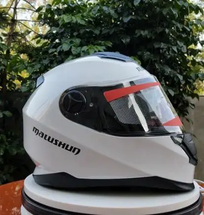 Marushin мотоциклетный шлем Мужской полный шлем профессиональный шлем гоночная точка одобренный двойной объектив 316 n