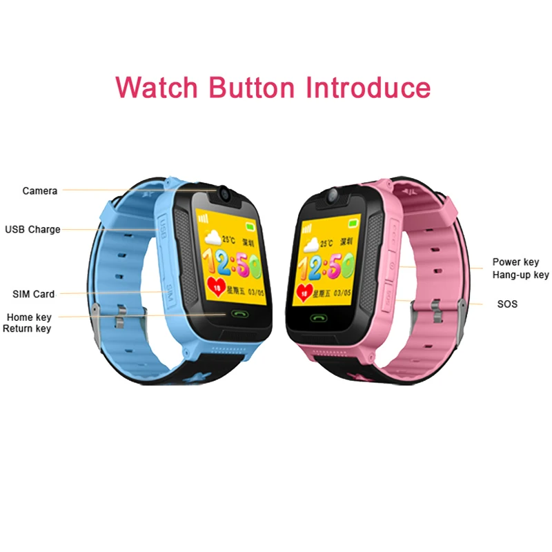 Дешево D1 3g font b gps b font трекер умные детские часы детские font b gps b font WiFi с трекером SOS Smartwatch для детей Детские умные часы VS Q50 Q90