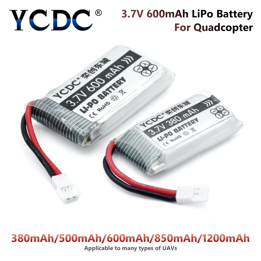 5 шт. 3,7 V 380 500 600 850 1200mAh Lipo аккумулятор для Syma X5 X5C X5S X5SC X5SW RC Квадрокоптер с дистанционным управлением