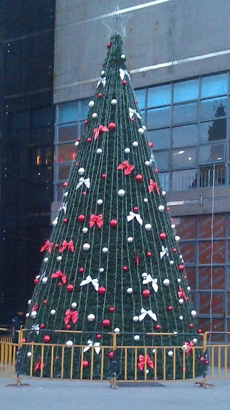 6 м башня большая база рождественская елка, пвх рождественская елка с отделкой