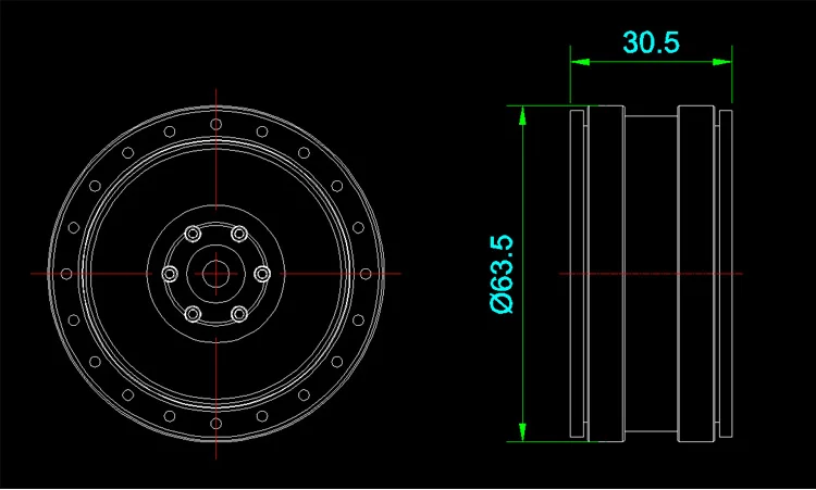 4 шт. D1RC 2,2 дюймов CNC Beadlock алюминиевый сплав гусеничный обод колеса для Traxxas TRX-4 TRX4 RC4WD D90 D110 TF2 осевой SCX10 90046