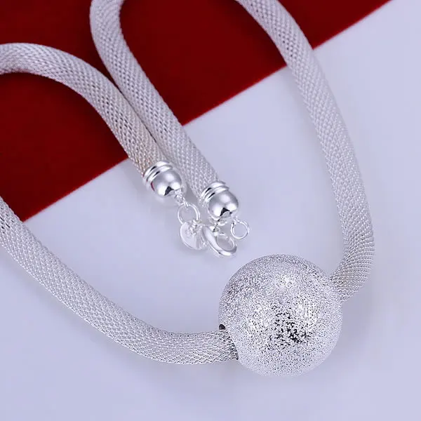 

Free shipping, wholesale 925 silver necklace, 925 silver jewelry necklace