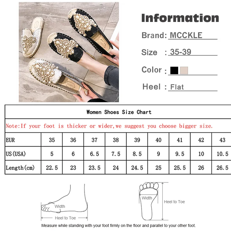 MCCKLE/женские слипоны на плоской подошве с жемчужинами; осенние туфли в рыбацком стиле; женская повседневная обувь на платформе; женские эспадрильи; Новинка