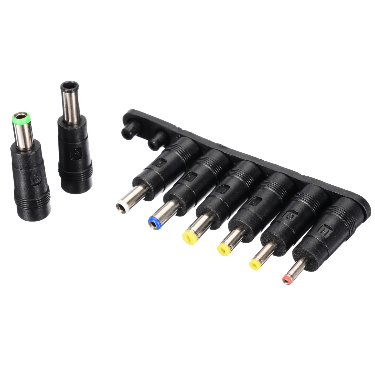 8Pcs/lot Universal AC DC Power Charger Adapter Tips Head 8 in 1 Charger Adapter Socket Plug Connector For Laptop PC Computer