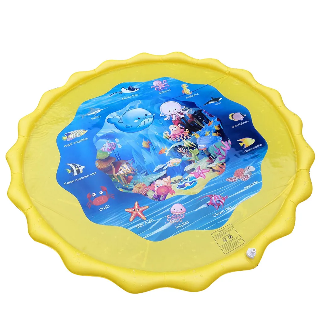 160 см летняя детская игра водяное сиденье игры пляжный коврик газон надувной Спрей Вода подушка игрушки наружная ванна бассейн