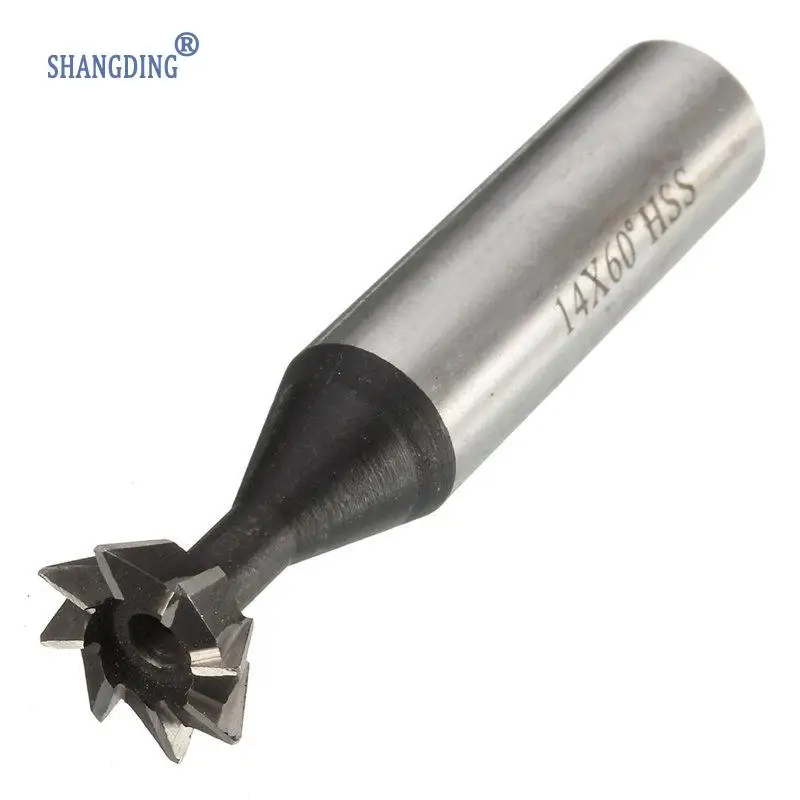 14mm x 60 Degree Premium HSS Dovetail Cutter End Mill Milling High