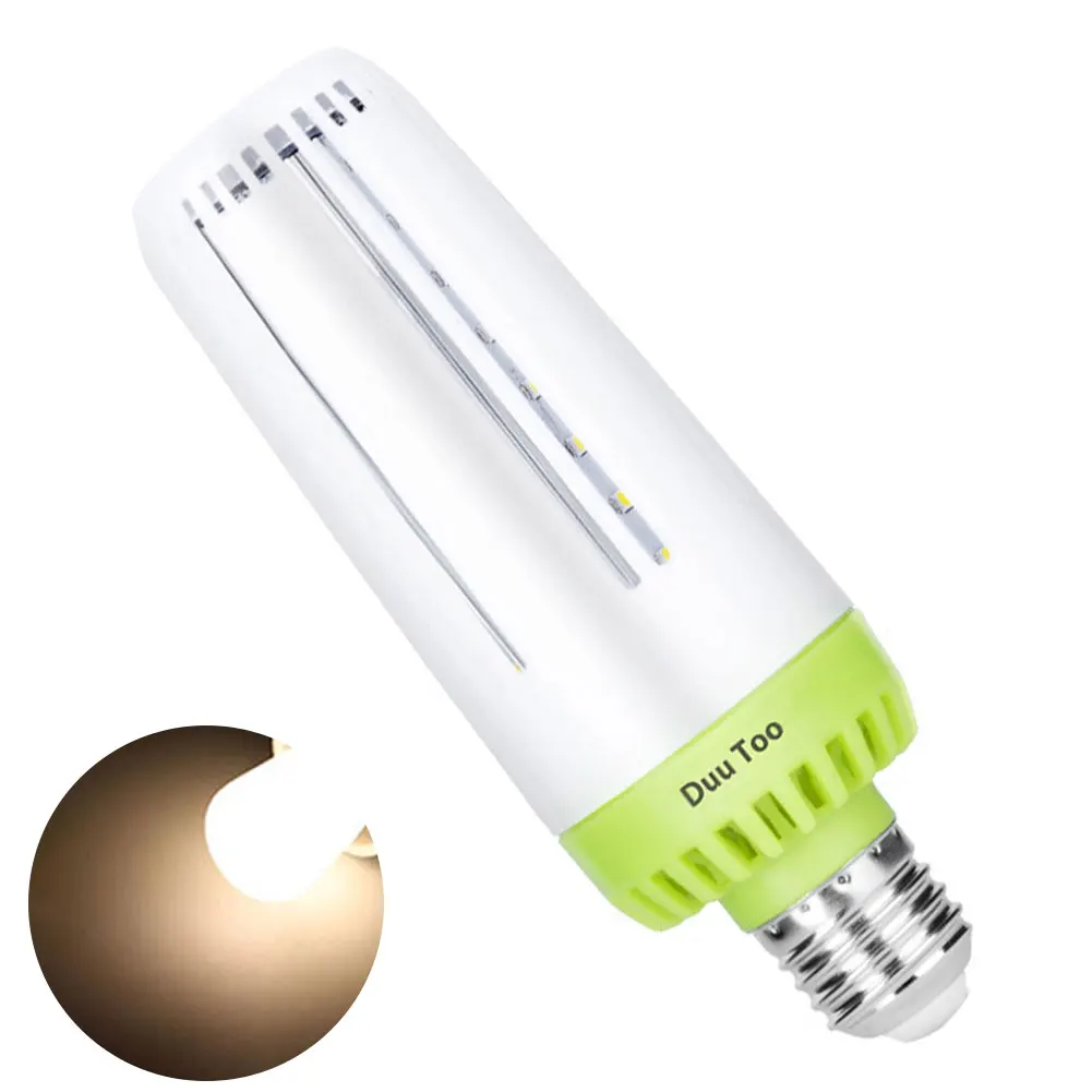 E27 E26 Lamps 85-265V Aluminum Corn Bulb Radiator Covered 20W 360 Degree Led Light Energy Saving Garage High Power Indoor | Освещение