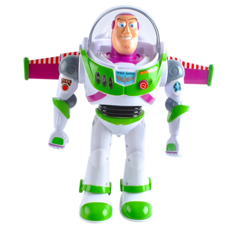 

Toy Story 5 Anime Buzz Lightyear Figure Toys Lights Voices Speak English Joint Movable with Wings Action Figures Children Gift