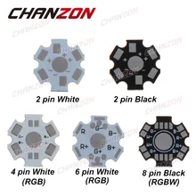 CHANZON 1 Вт 3 Вт 5 Вт светодиодный алюминиевый базовый лист печатной платы теплоотвод подложка 20 мм Звездный комплект DIY Охлаждающий радиатор 20 мм для 1 3 5 Вт