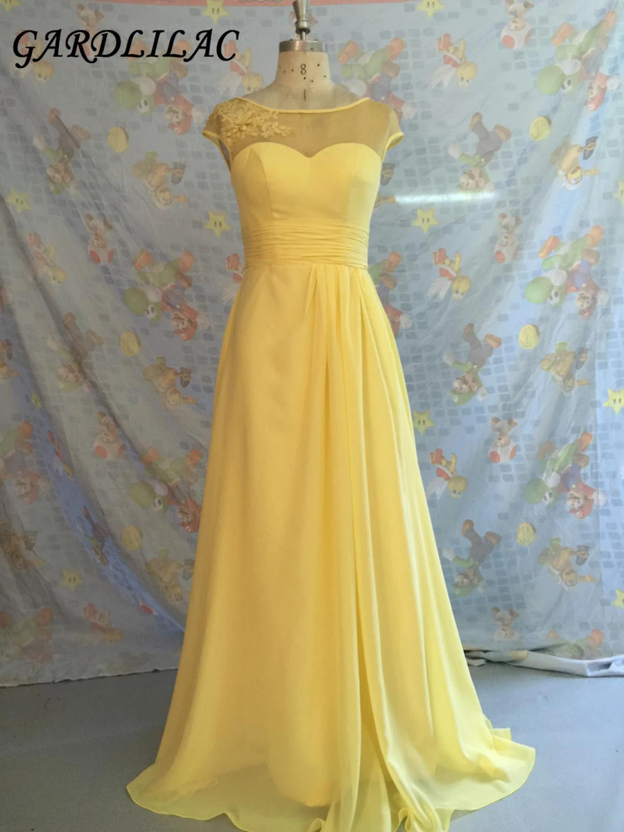 plus size yellow bridesmaid dresses