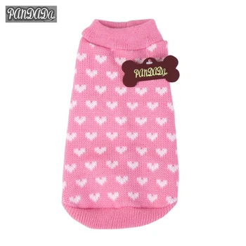 

panDaDa Needlework Products Knitting Sweater For Dogs Clothes Jacket For Dogs Knitted Clothes Clothing Warm JP