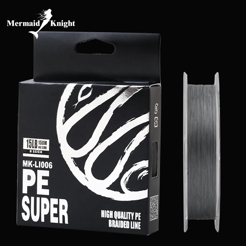 

8 Braided Fishing Line - Length:150m/165yds, Diameter:0.1mm-0.4mm,size:13-88lb Tackle, pike, carp, perch. MK store