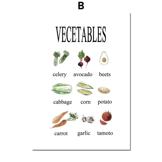 Chocolate-Vegetables-Quotes-Wall-Art-Canvas-Painting-Nordic-Posters-And-Prints-Wall-Pictures-For-Living-Room.jpg_640x640 (1)