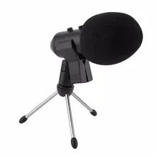 5Pcs/Set Condenser Sound Recording Mic Speaking Speech Microphone Independent Audio Card Free Microphone With Tripod MK-F100TL