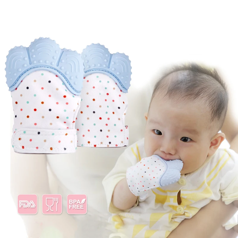 1 шт Горячие детские силиконовые рукавицы прорезывания зубов рукавицы для новорожденных кормящих рукавицы TeetherCandy обертка звук