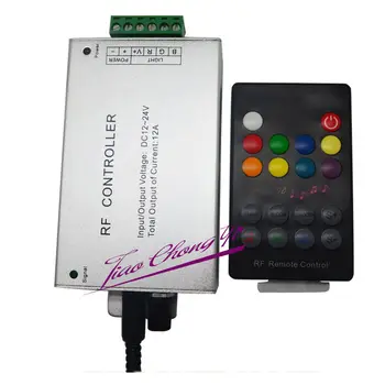

18 Key RGB LED Music Controller RF 433.92mhz Wireless Remote Control DC12-24V