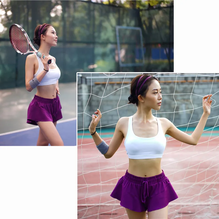 Женские теннисные шорты, дышащие спортивные шорты, Женская Спортивная юбка в стиле пэчворк, женские шорты для бадминтона, тенниса, шорты для бега, юбка для девочек