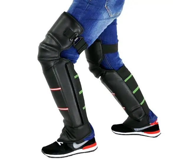 

Motorcycle Warm Kneepad Legs Warmer Motorbike Riding Protective Knee Pads Windproof Winter PU Leather Waterproof
