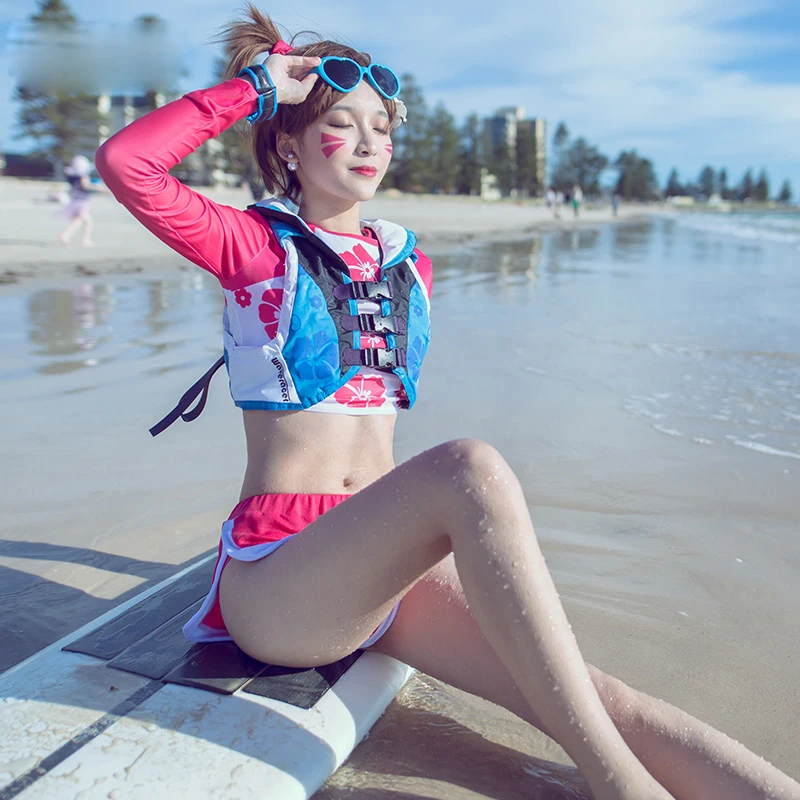 

2019 DVA Cosplay Hana Song Wave Breaker Costume Set Cosplay Costume Vest+Top+Pant+Glasses Accessories Halloween Christmas Women