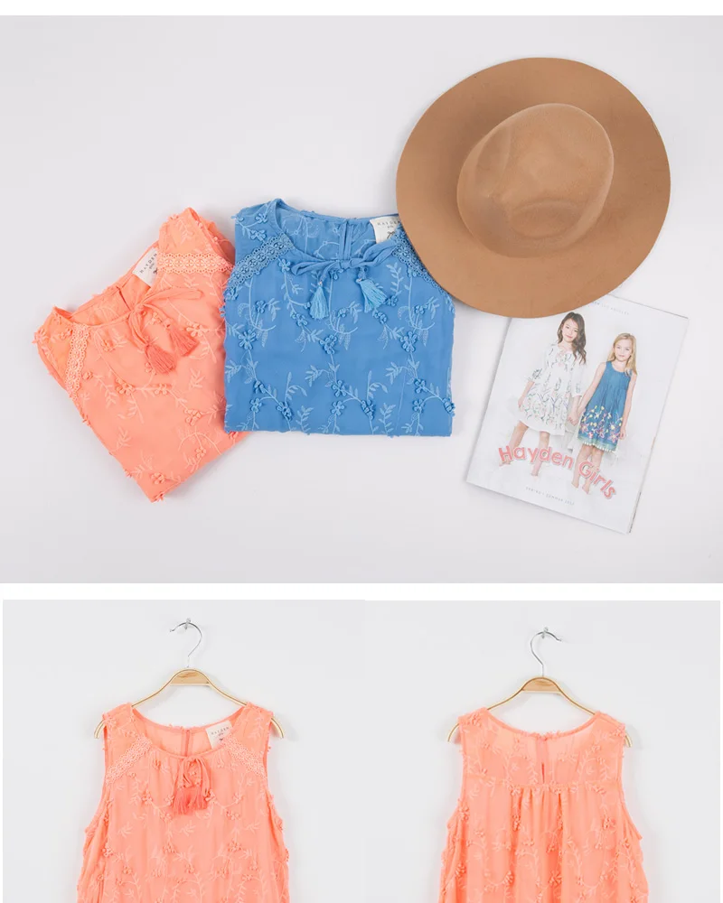 3d flower dress girls G5240-9