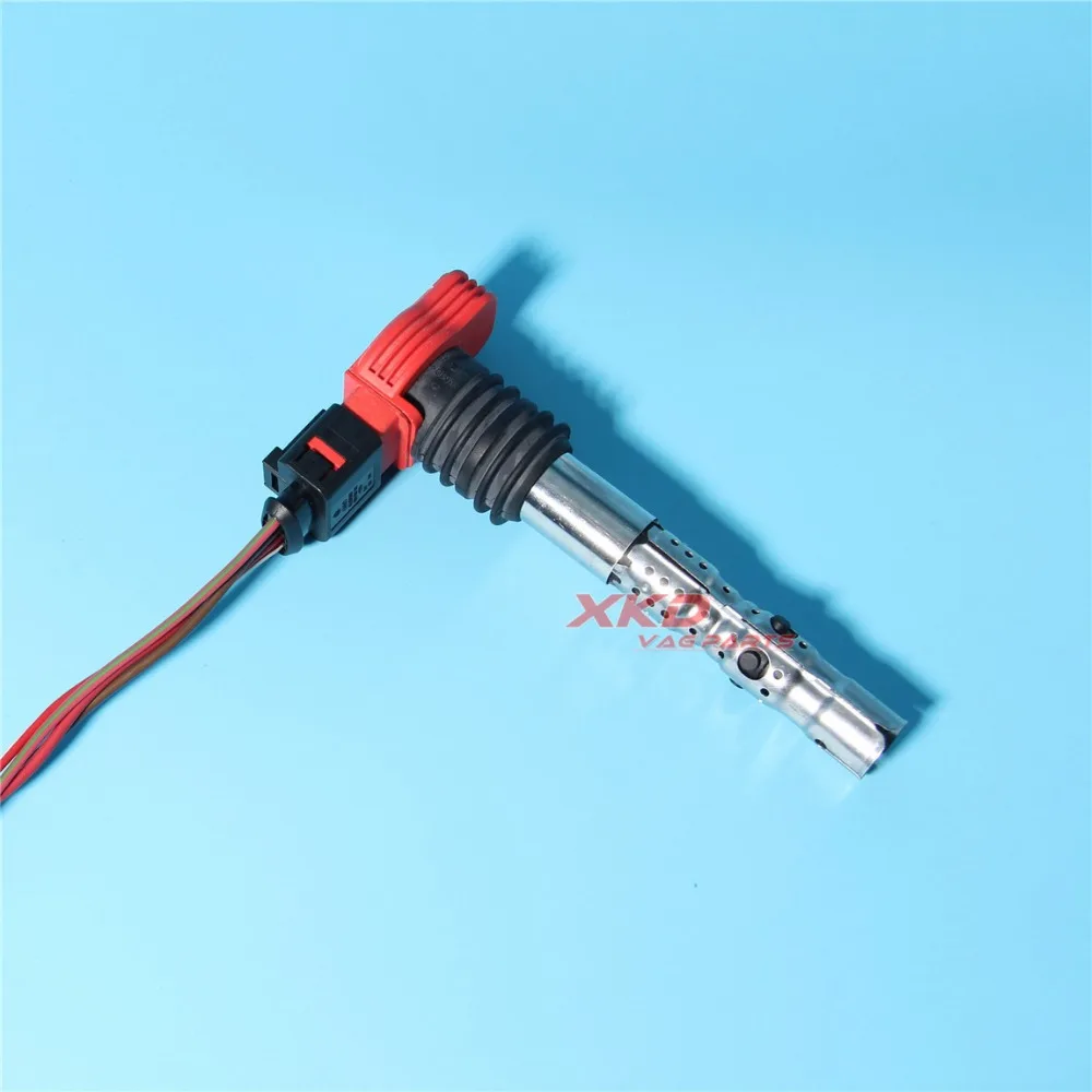 4 шт. катушки зажигания и Plug комплект подходит для AU DI A4 B6 B7 A6 C5 A8 D3 3 0 V6 06C 905 115 L/ 8K0 973