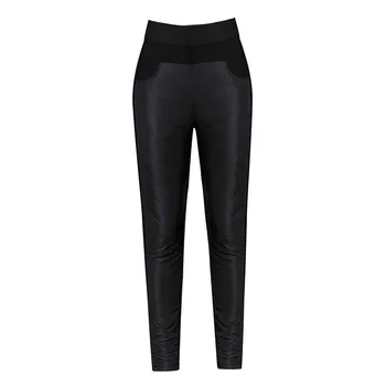 

Skinny Ankle-Length Pencil Pants Spring Autumn Winter Vintage Warm Cashmere Trousers Women Skinny Office Lady Pants TP1959