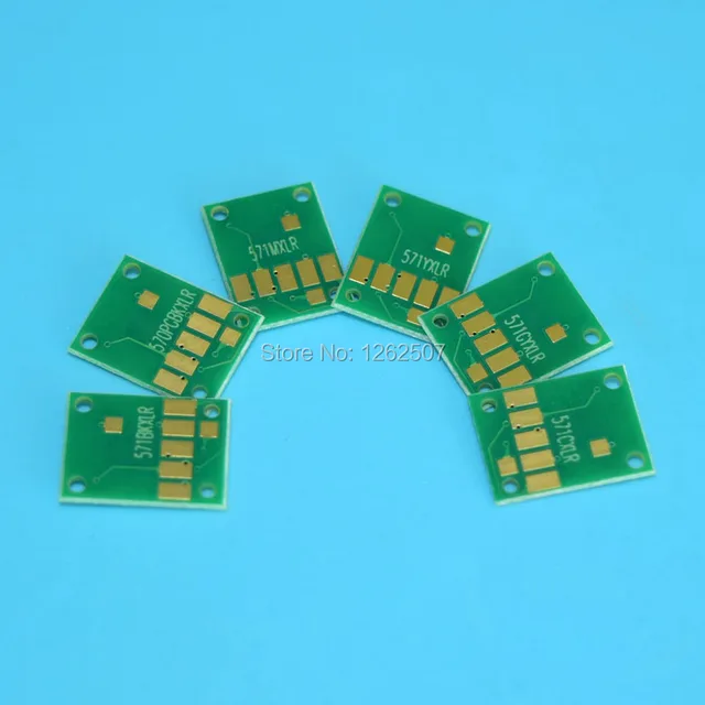 PGI 570 CLI 571 Refillable ink cartridge auto reset chip for canon pgi570 cli571 replace toner