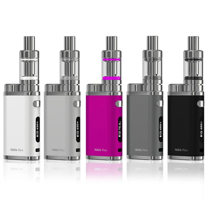 Prix pour 100% Véritable Eleaf iStick Pico 75 W TC Starter Kit Électronique Cigarettes Kit avec 4 ML Melo 3 Atomiseur De Haute Qualité E Cigarette Prix pour 100% Véritable Eleaf iStick Pico 75 W TC Starter Kit Électronique Cigarettes Kit avec 4 ML Melo 3 Atomiseur De Haute Qualité E Cigarette