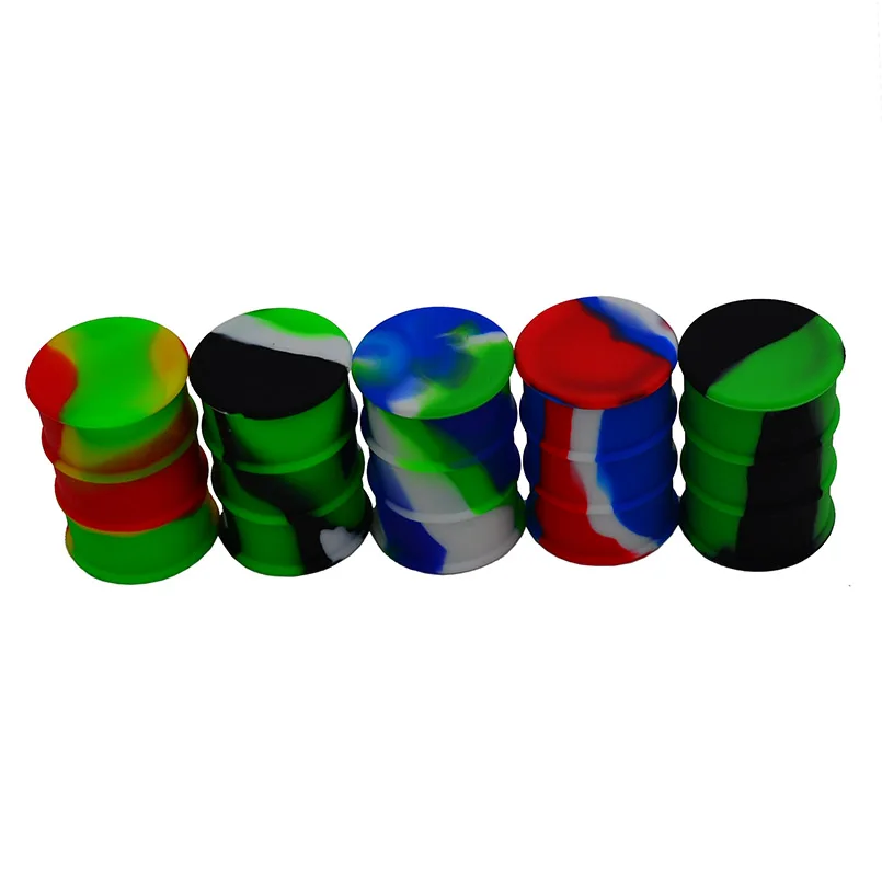 Oil barrel silicone wax container