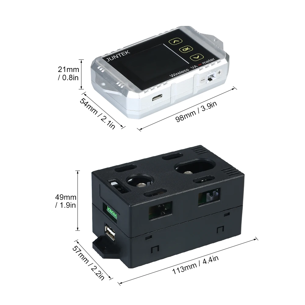 VAT 1200 DC 0 01 100 V 200A беспроводной двунаправленный измеритель напряжения тока